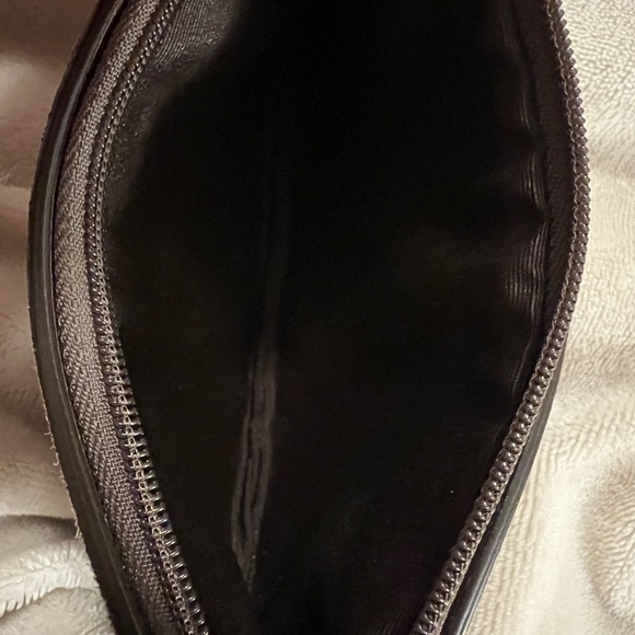 COACH Wristlet Signature Canvas & Suede Beaded Accent Wristlet
